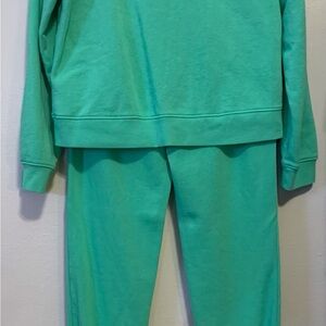 Athletic Works Girls Mint Green Fleece Sweatsuit Size XXL